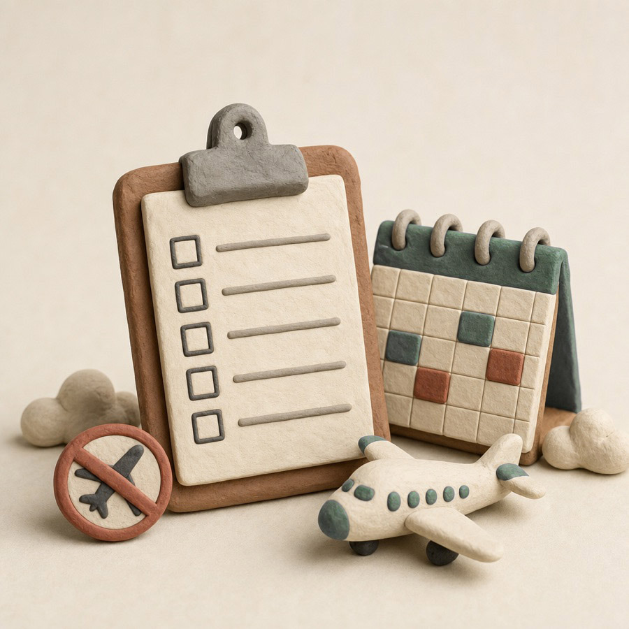 Ilustração em claymation: a no-fly list
